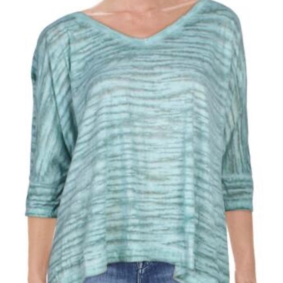 Anthropologie Maronie Womens Burnout Cut Out Tee Top - Picture 6 of 13